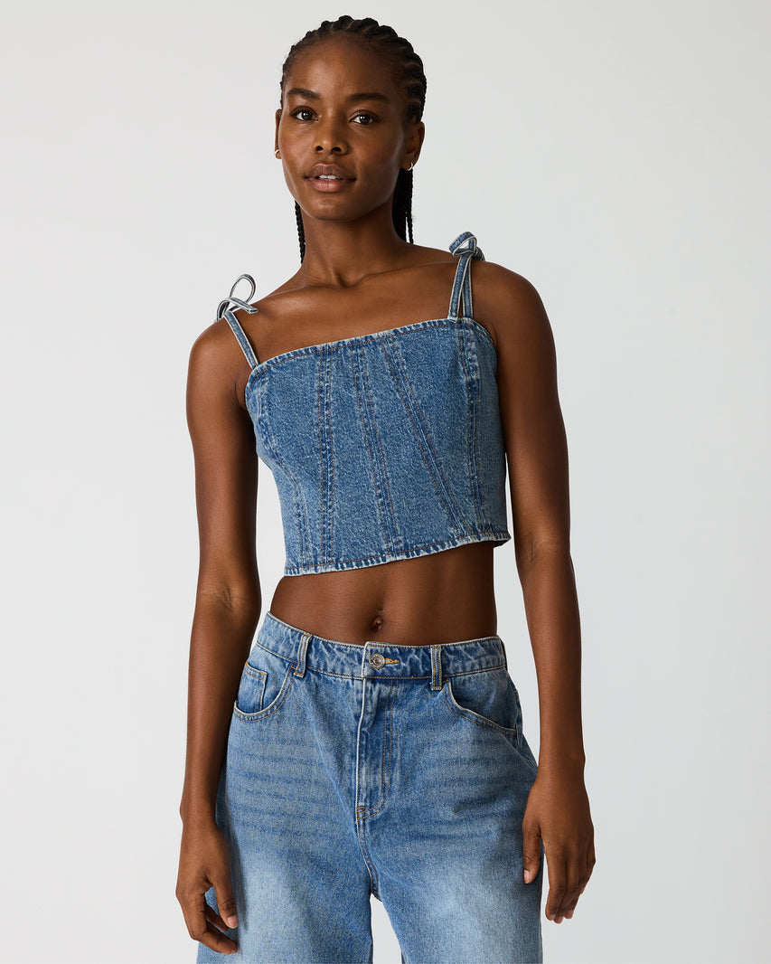MEAGHAN TOP BLUE HEATHER - view 2