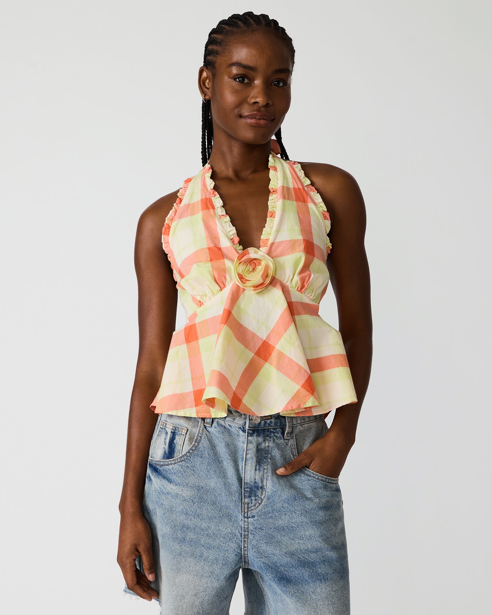 TANIA TOP PLAID - view 2