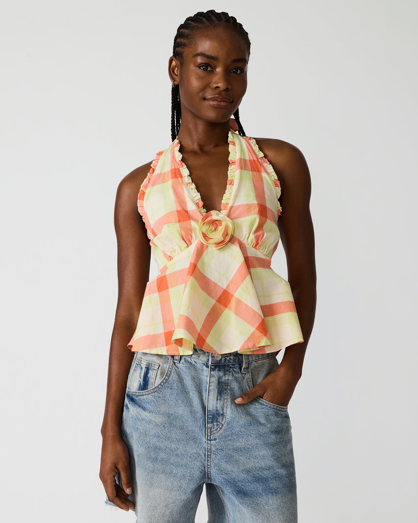 TANIA TOP PLAID - view 2