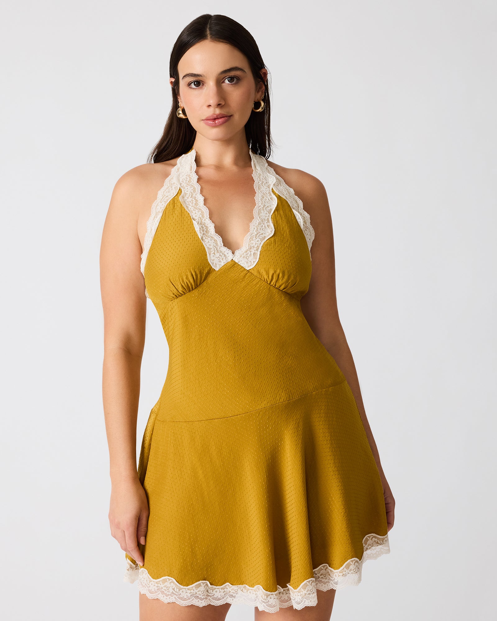 LIZA DRESS THYME GREEN - view 7