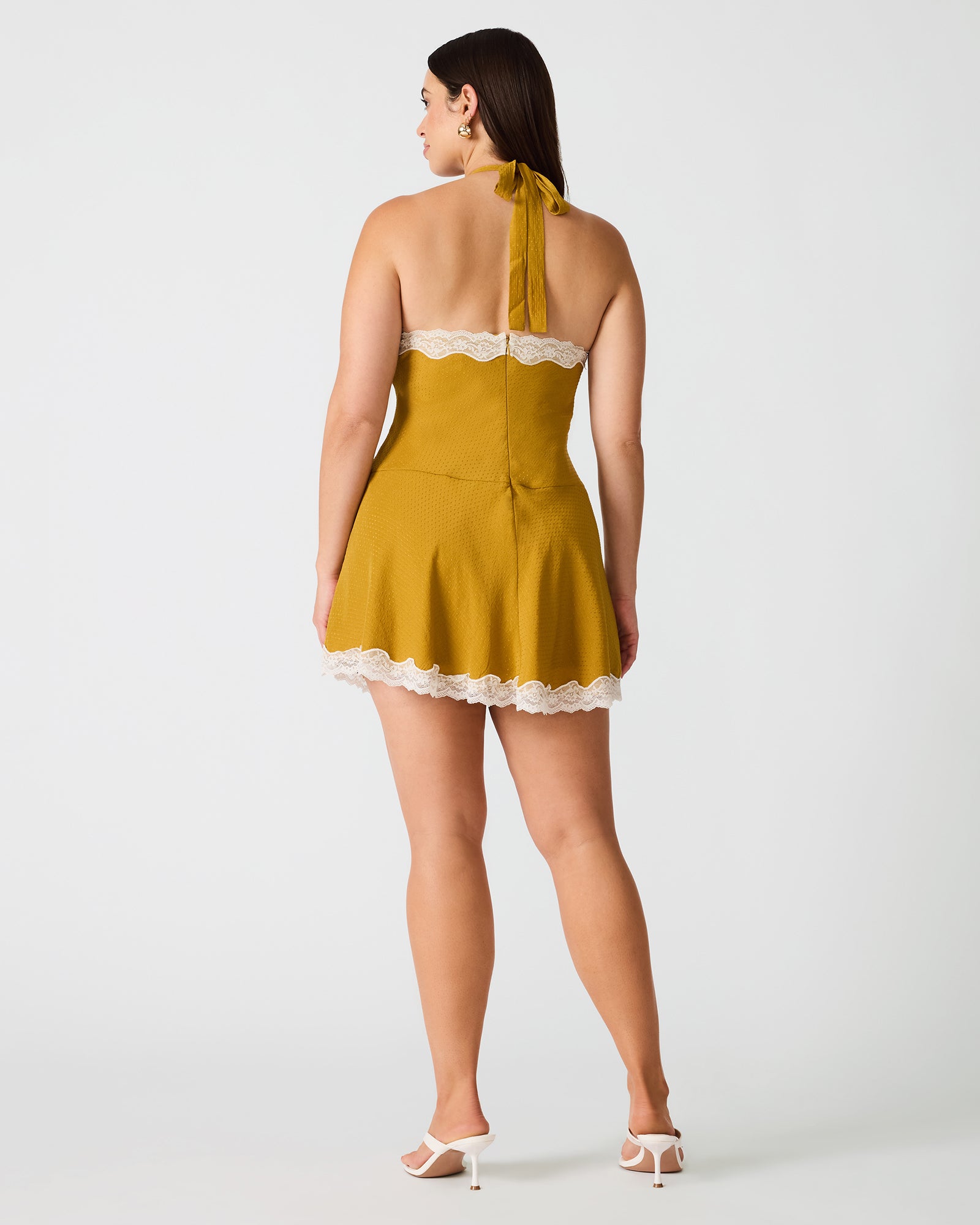 LIZA DRESS THYME GREEN - view 10