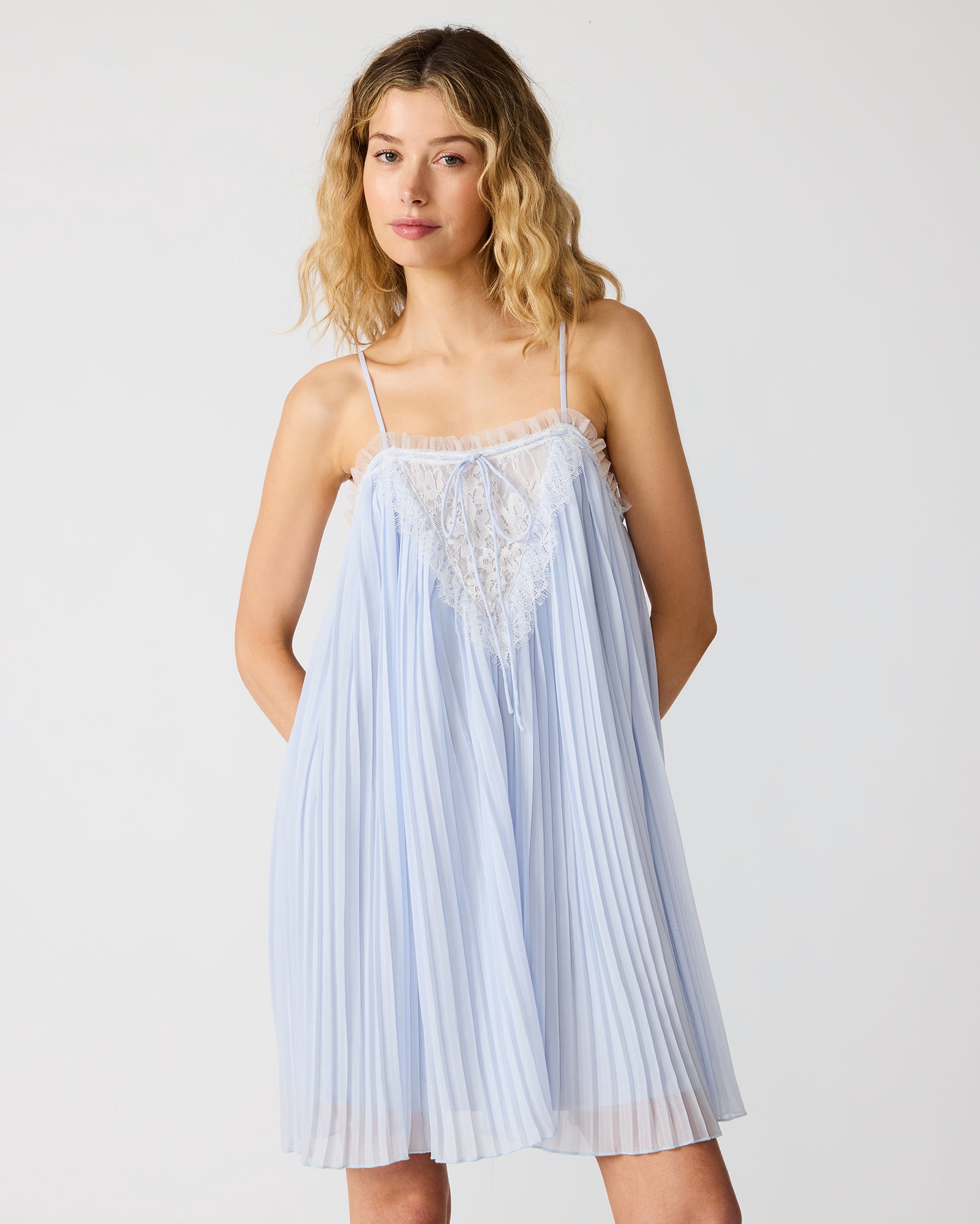 HELLEN DRESS BLUE ICE - view 2