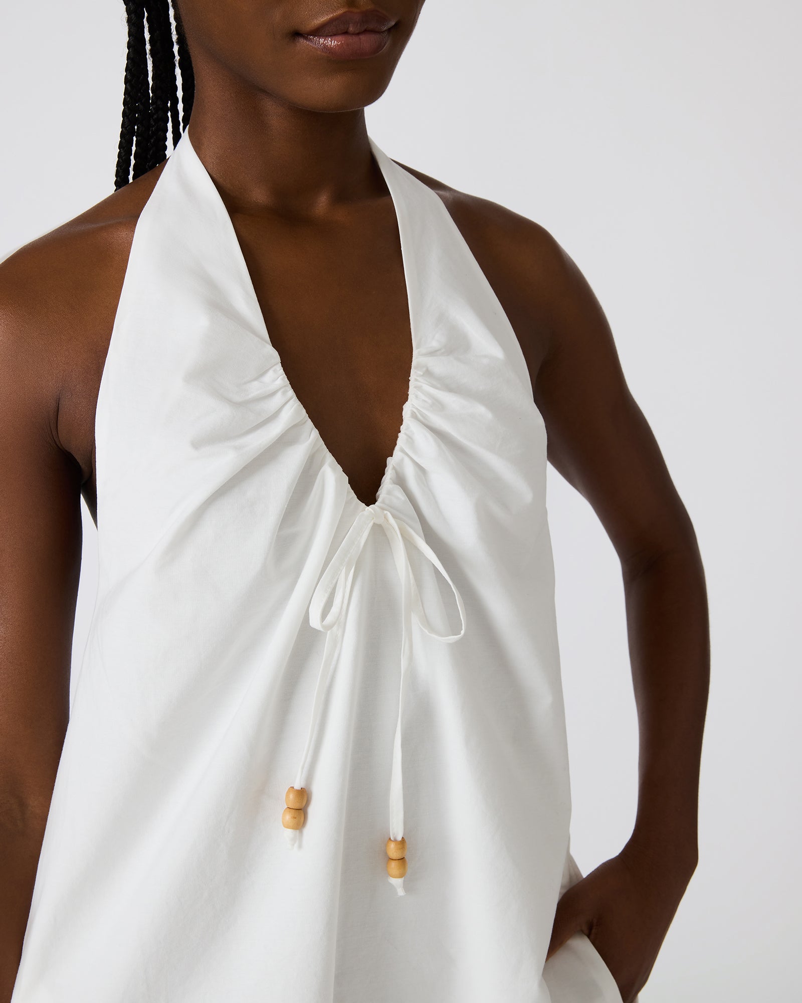 Steve Madden Women's Adana V-Neck Mini Dress - White - Size XL Steve Madden Women's Adana V-Neck Mini Dress - White - Size XL