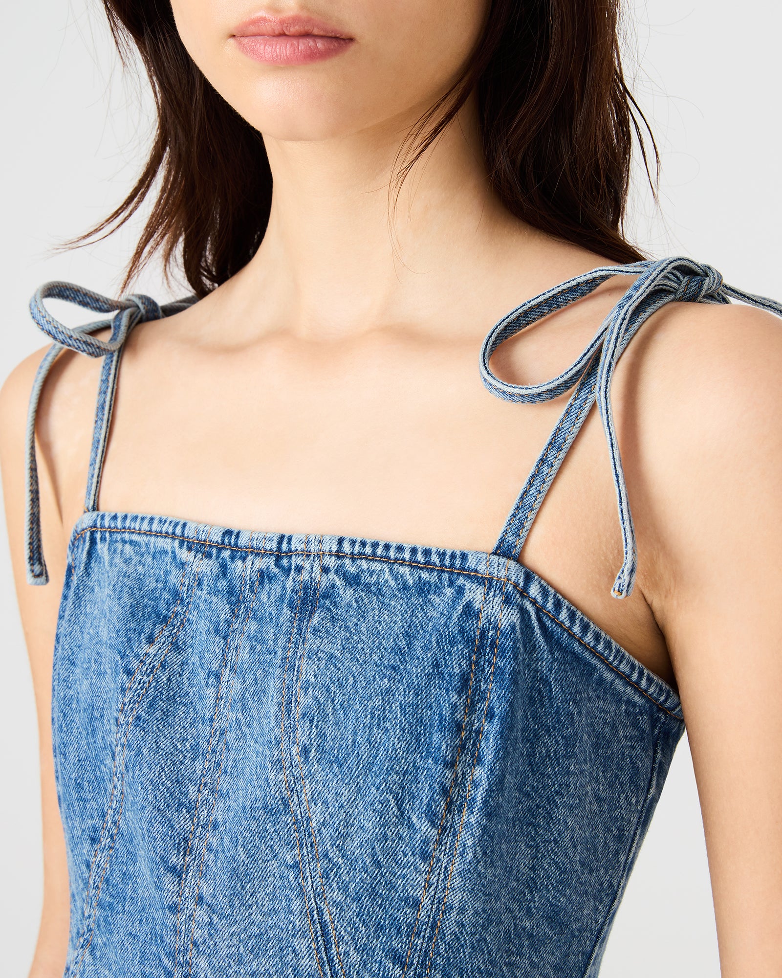 MEAGHAN DRESS BLUE HEATHER - view 3