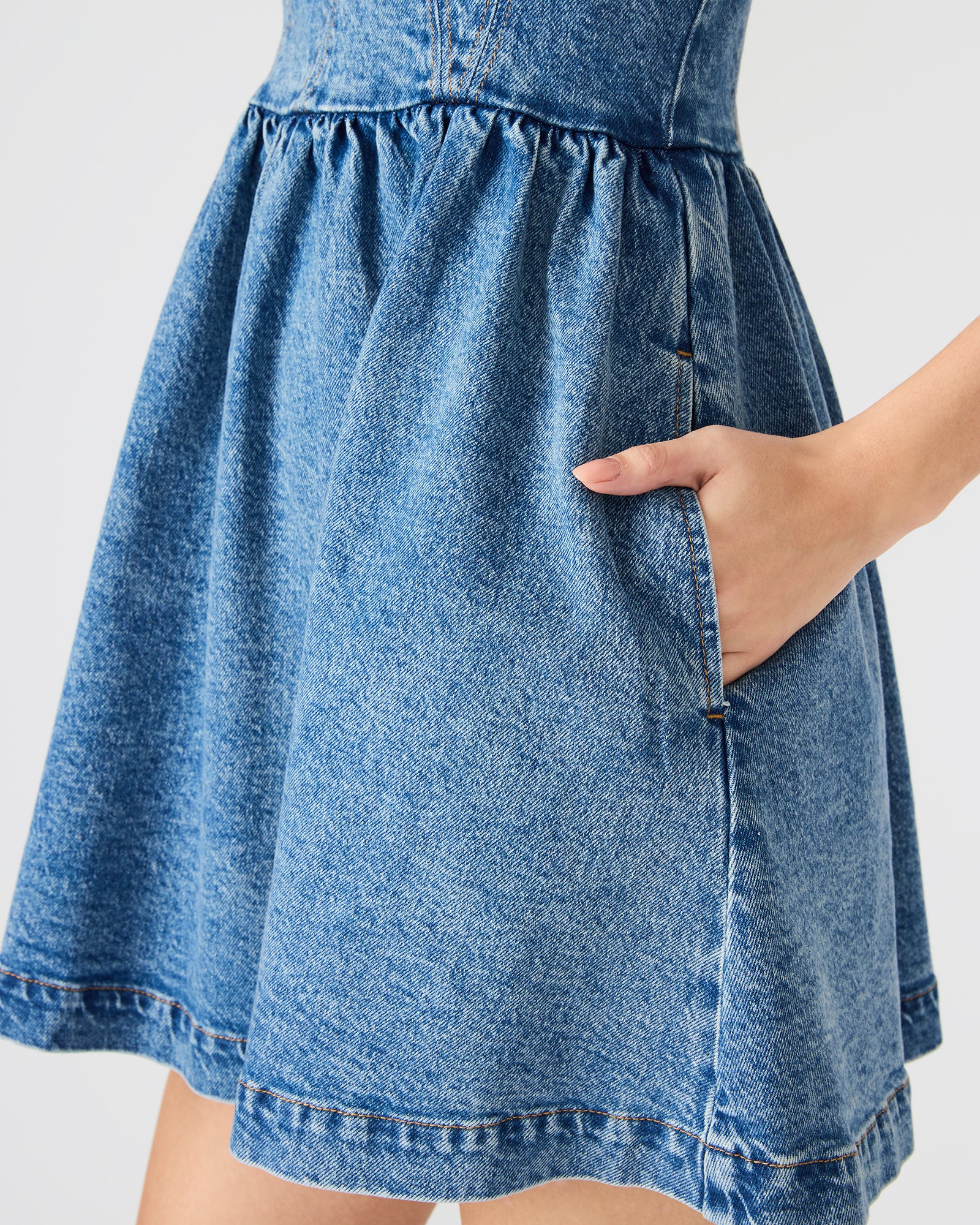 MEAGHAN DRESS BLUE HEATHER - view 4