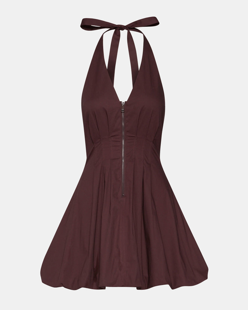 DIANNA DRESS CHOCOLATE - view 6