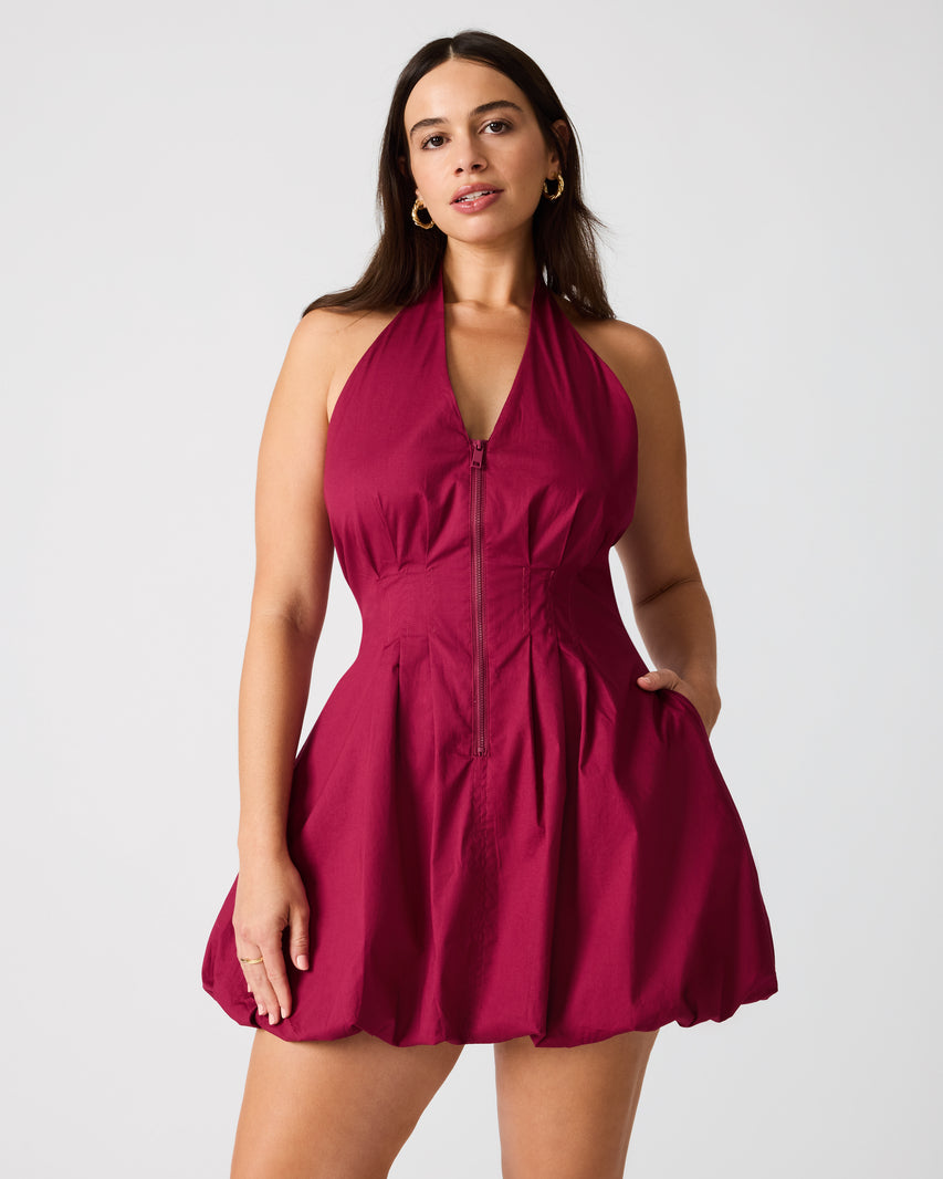 DIANNA DRESS DARK RED - view 8
