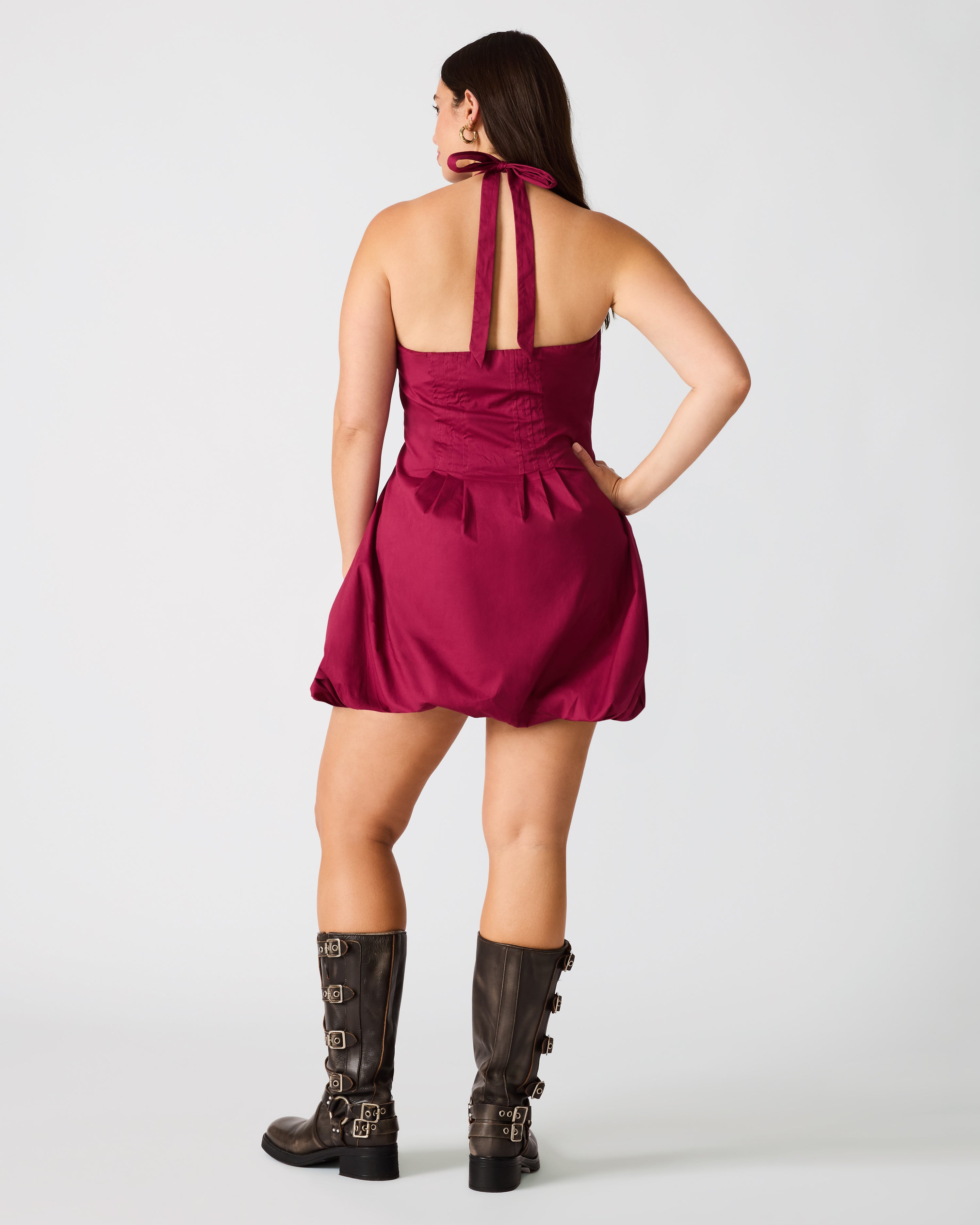 DIANNA DRESS DARK RED - view 11