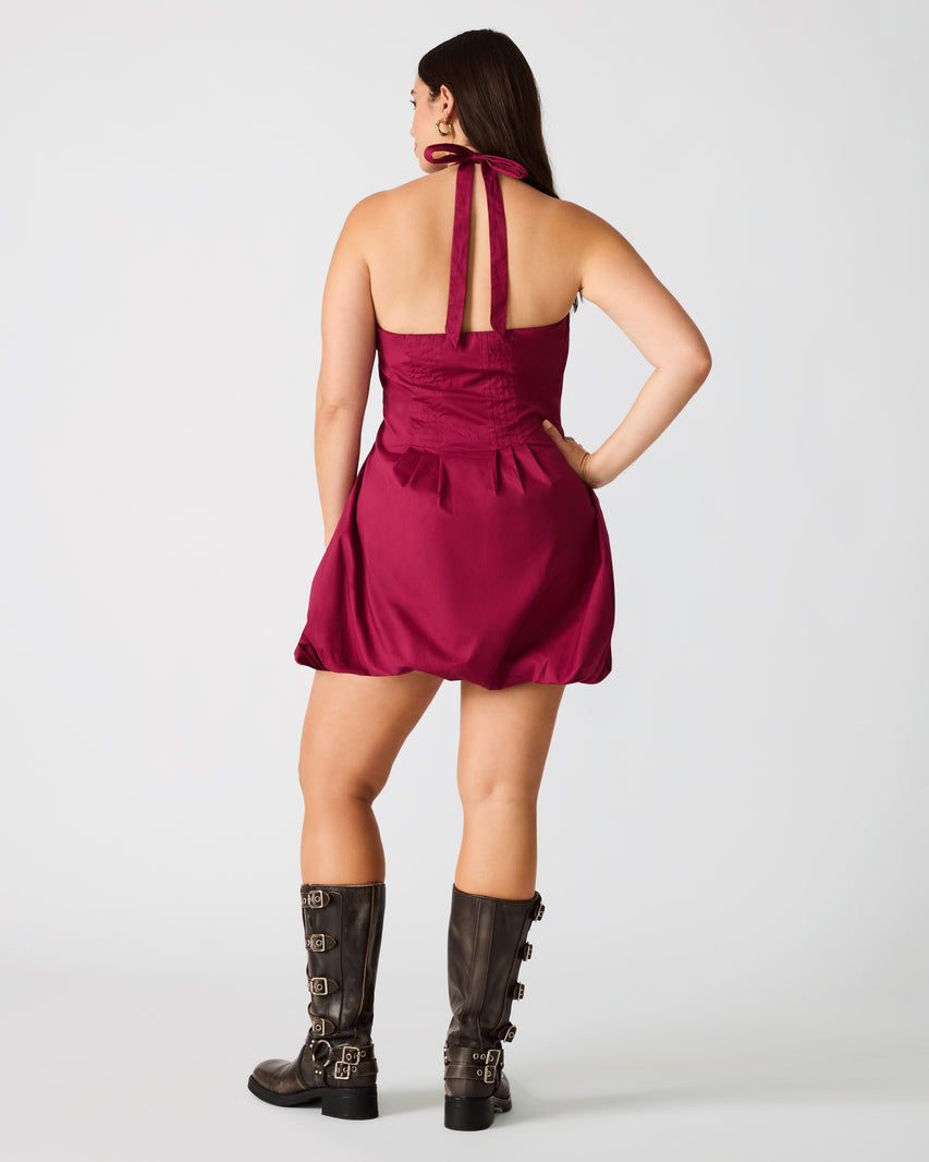DIANNA DRESS DARK RED - view 11