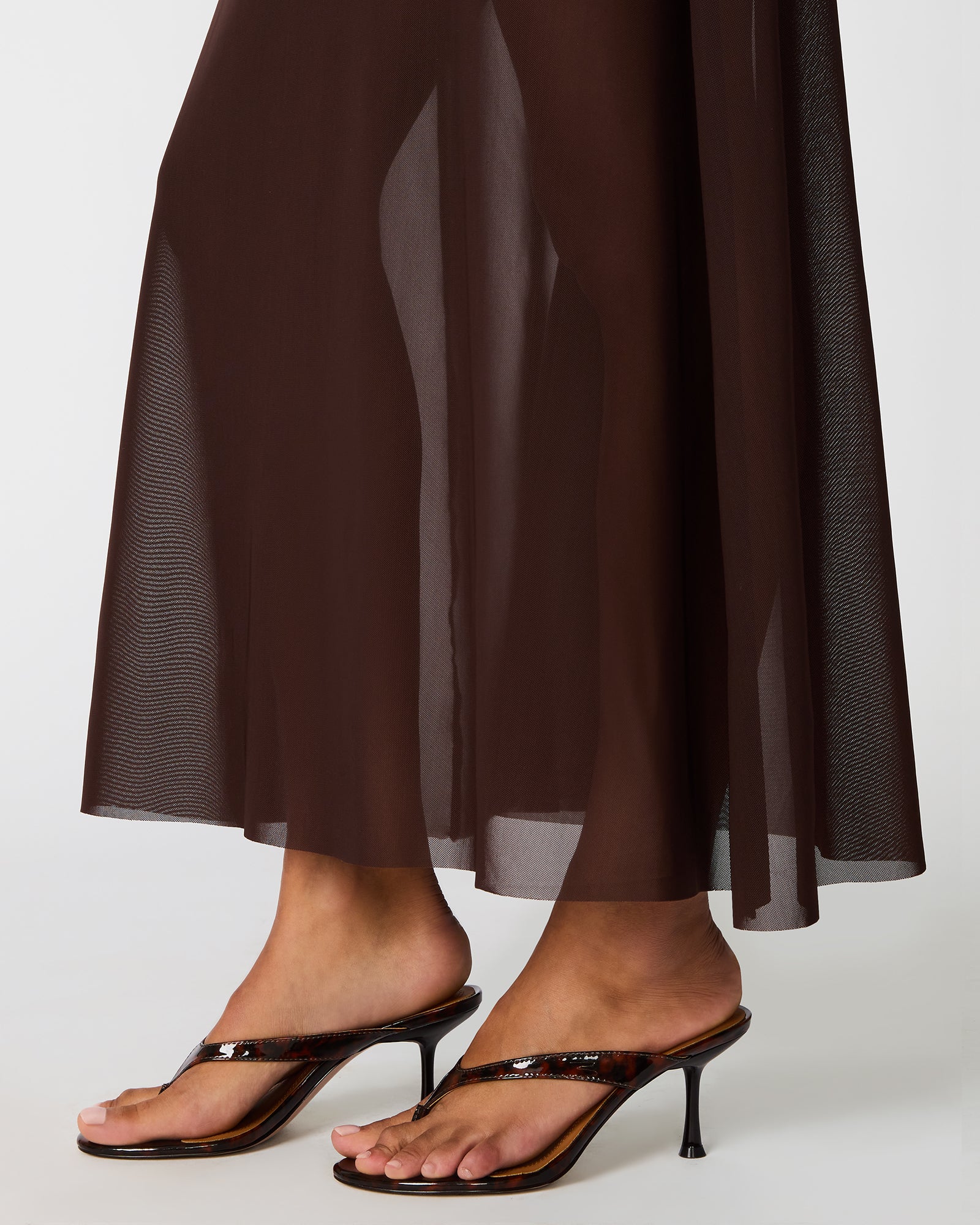 SHARLENE DRESS CHICORY COFFEE - view 4