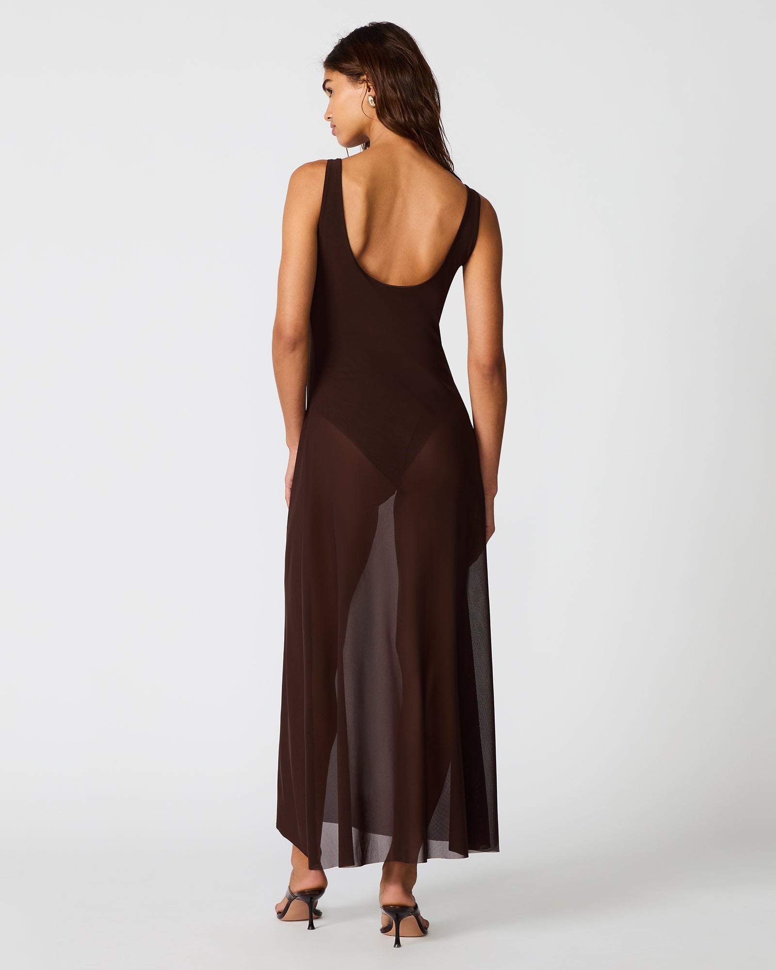 SHARLENE DRESS CHICORY COFFEE - view 5