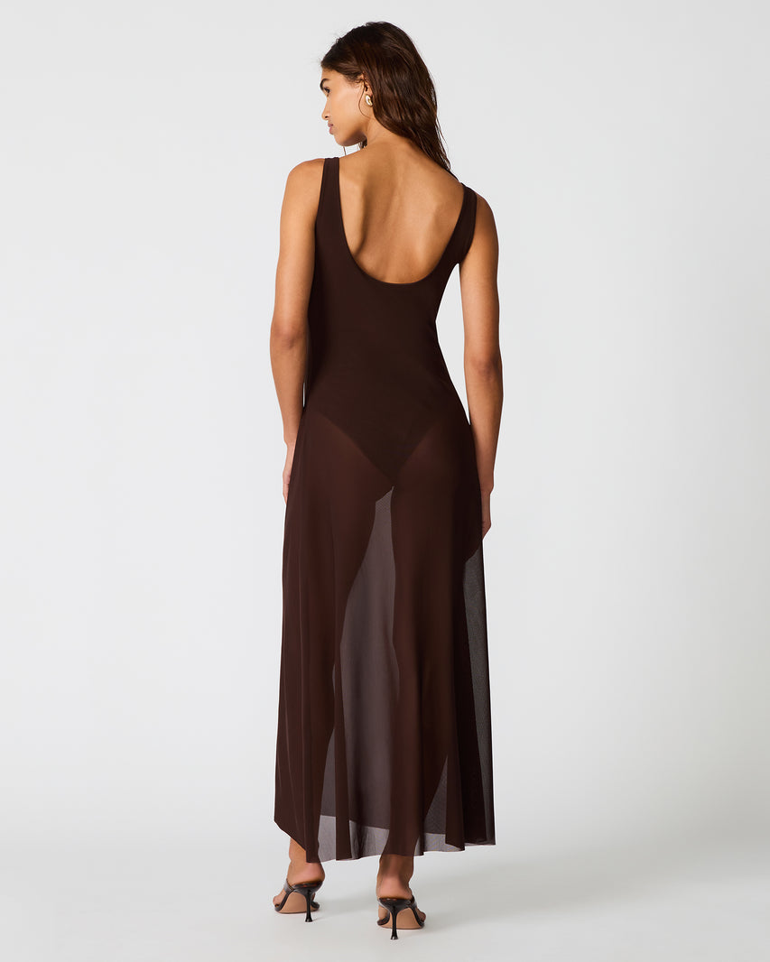 SHARLENE DRESS CHICORY COFFEE - view 5
