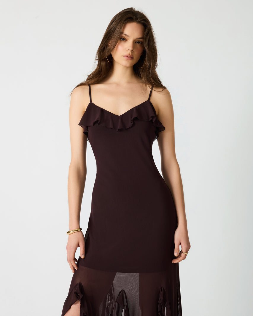 MARIANE DRESS CHOCOLATE - view 3