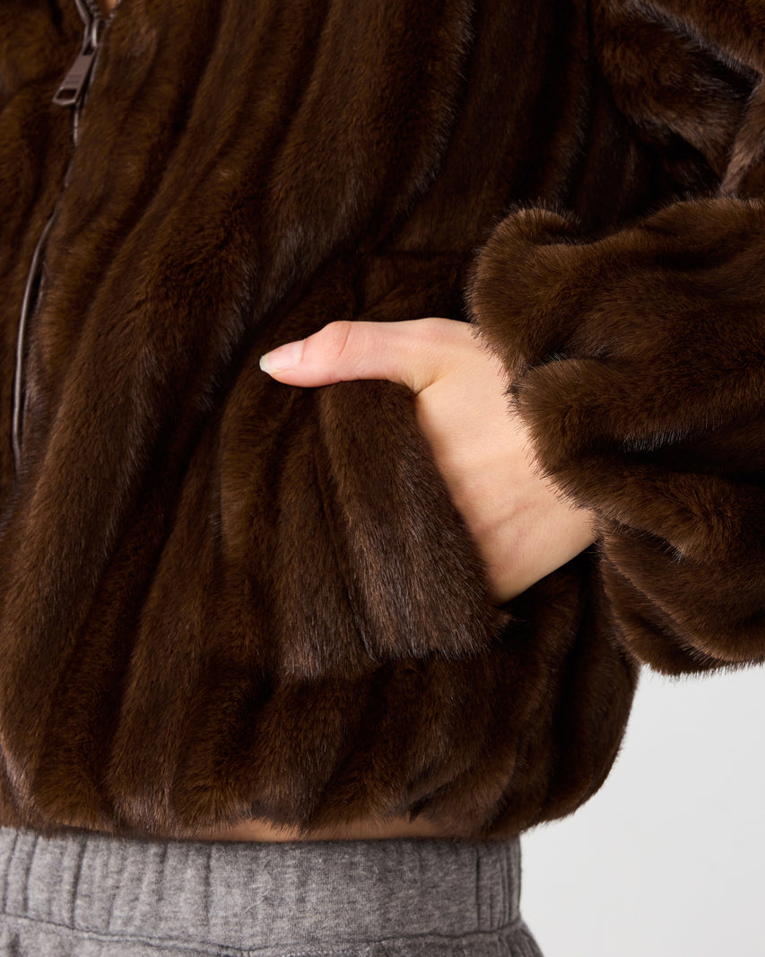 MAVIS JACKET WOLF BROWN - view 7
