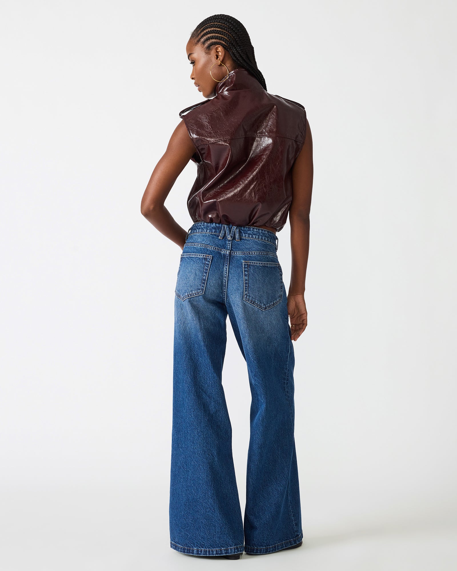 LUXIE VEST DEEP FIG - view 4