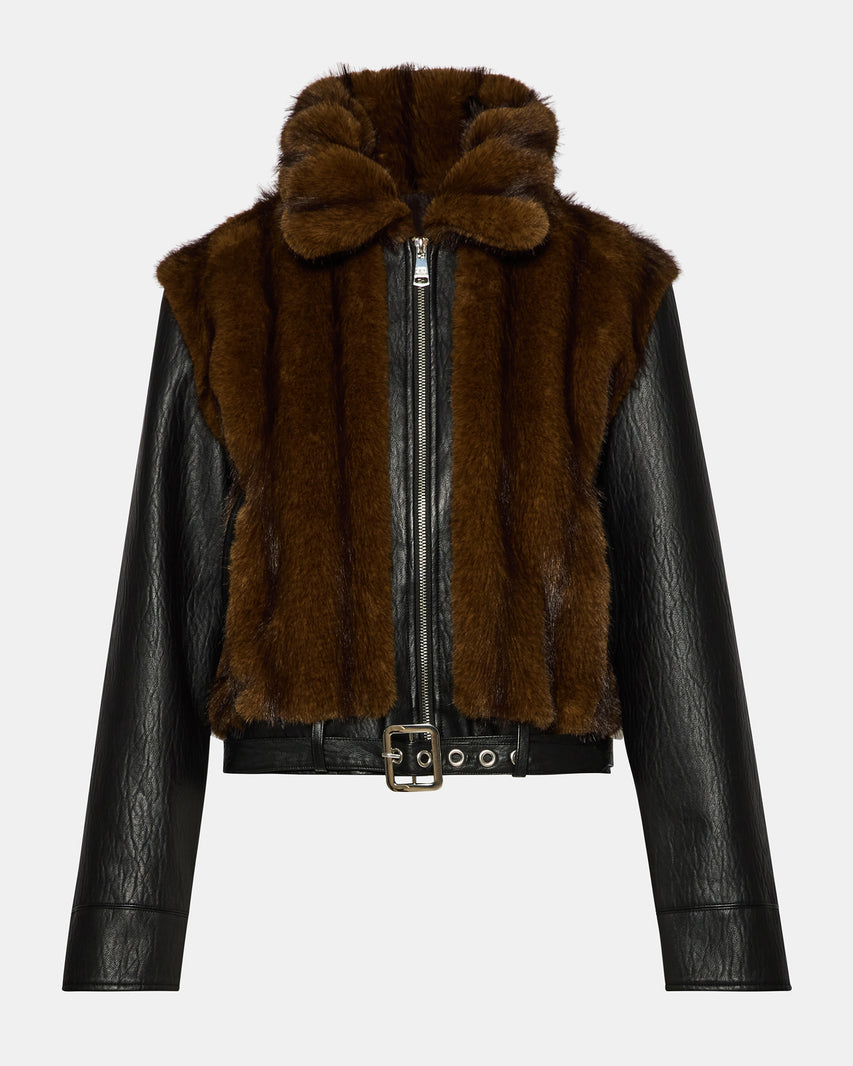 RYLAND JACKET FUR PRINT - view 7