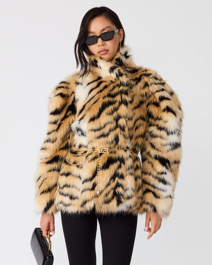 ALEXX COAT BLACK MULTI - view 2