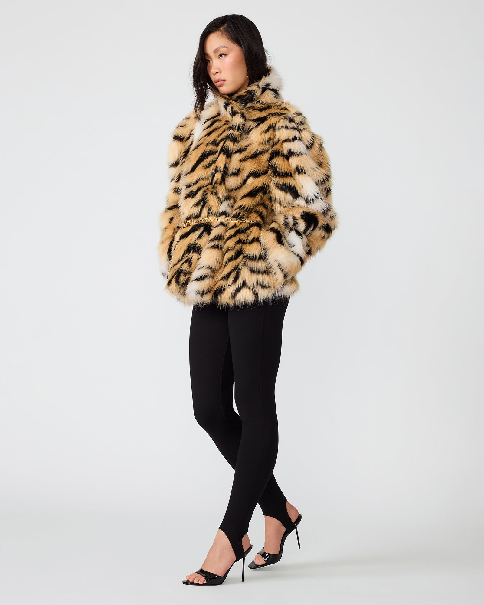 ALEXX COAT BLACK MULTI - view 3