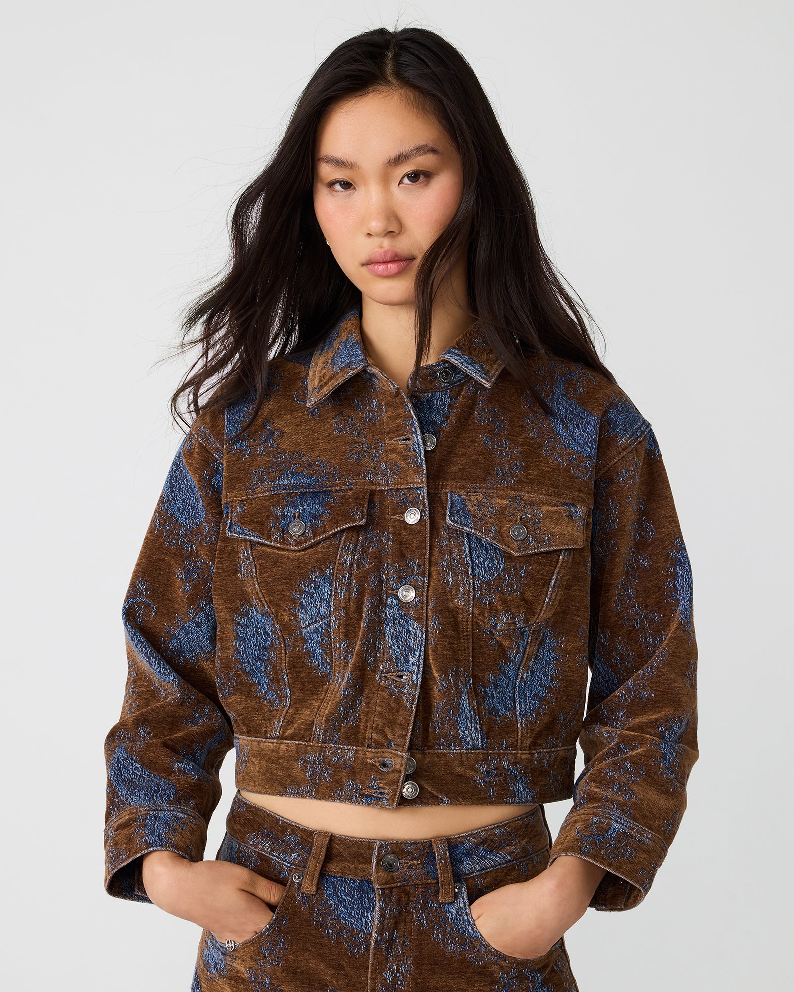 DOVE JACKET TEAL PAISLEY - view 2