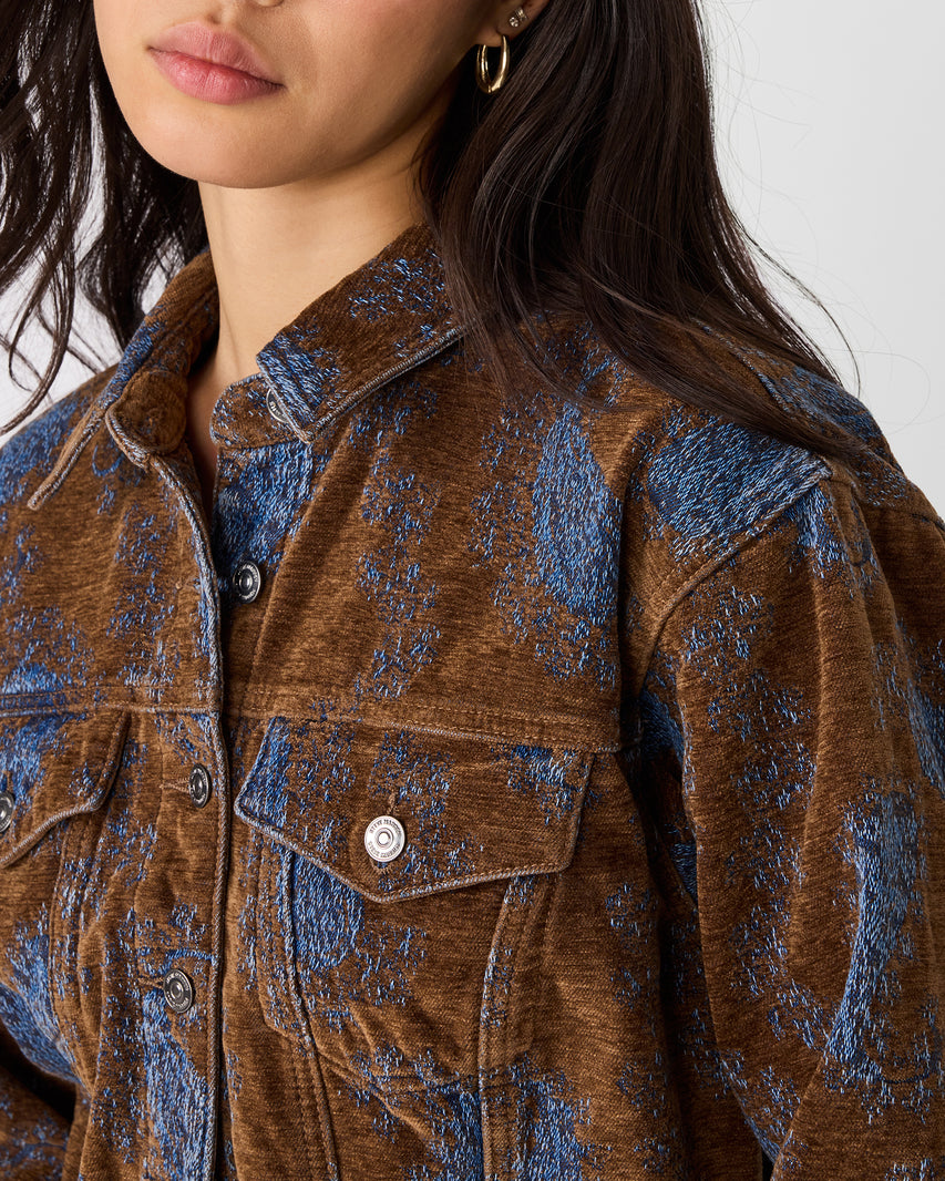 DOVE JACKET TEAL PAISLEY - view 5