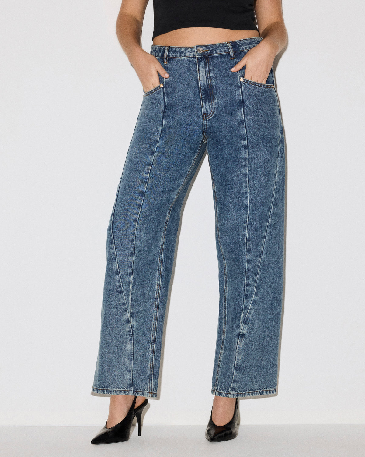 THE SEAMED SYDNEE JEAN IMPERIAL BLUE - view 5