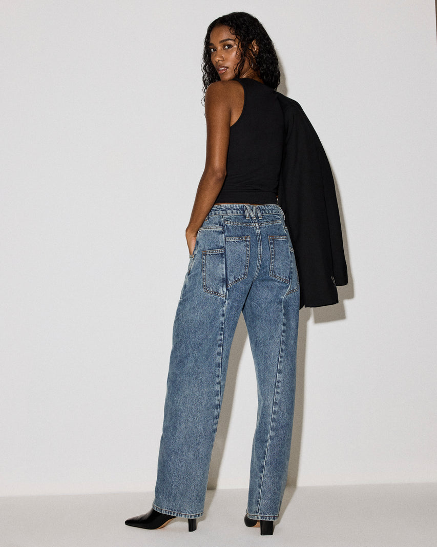 THE SEAMED SYDNEE JEAN IMPERIAL BLUE - view 9