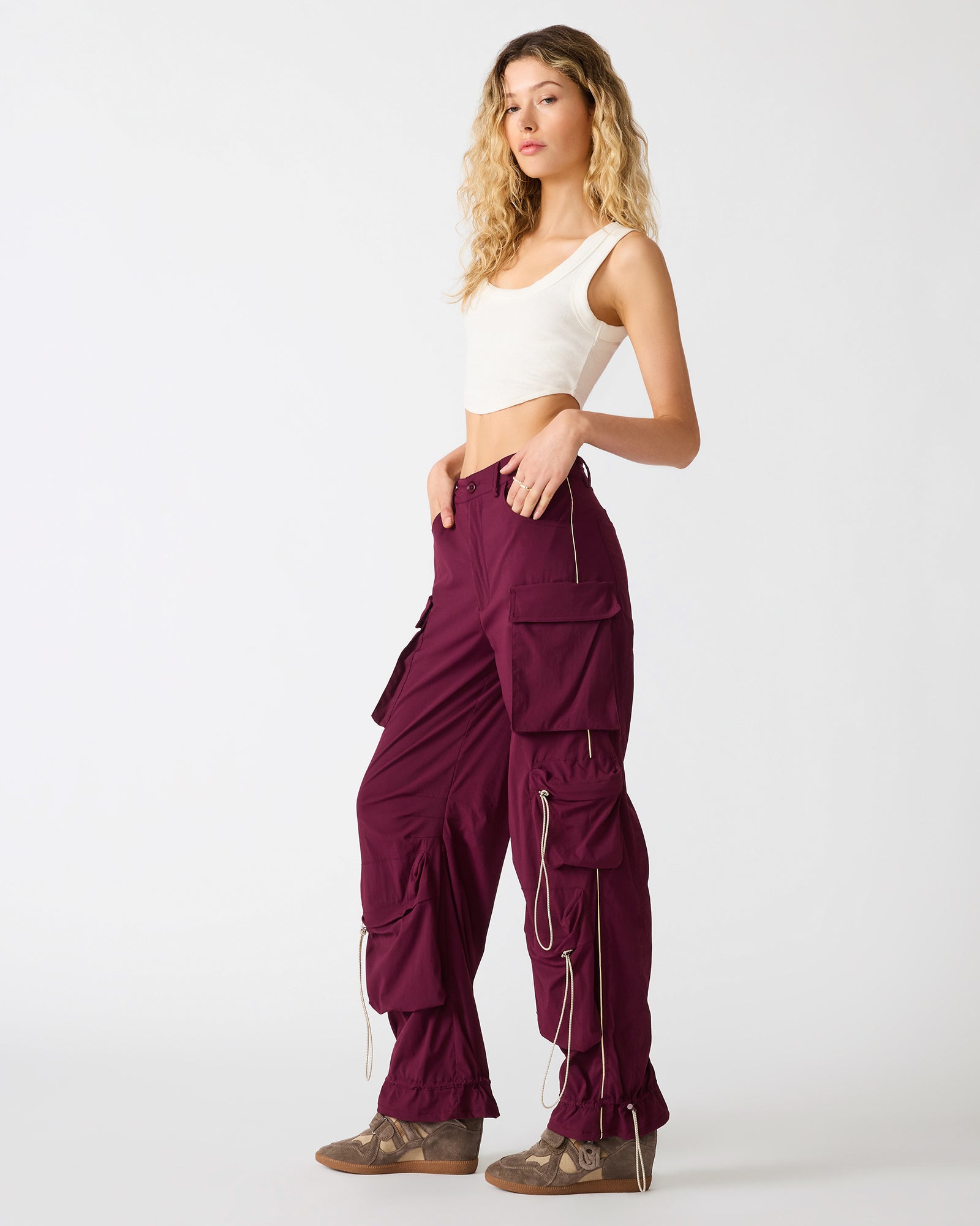 JACEY PANT DEEP FIG - view 3