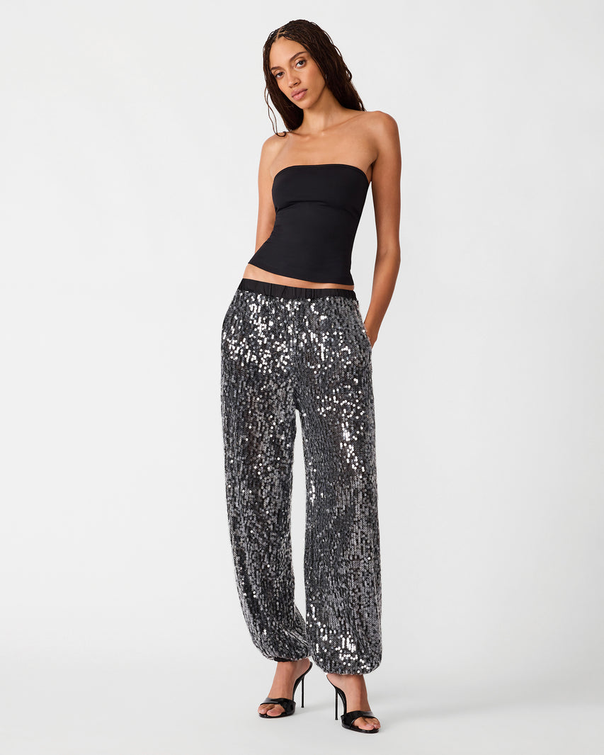 TIFFANEE PANT BLACK SEQUIN