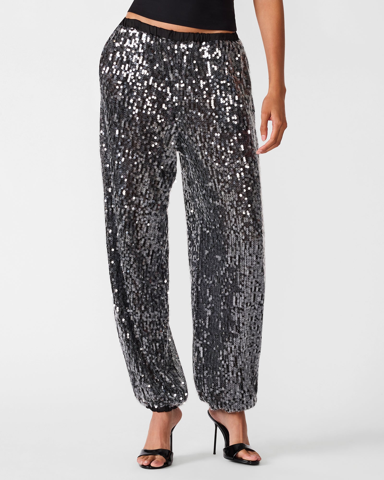 TIFFANEE PANT BLACK SEQUIN - view 2