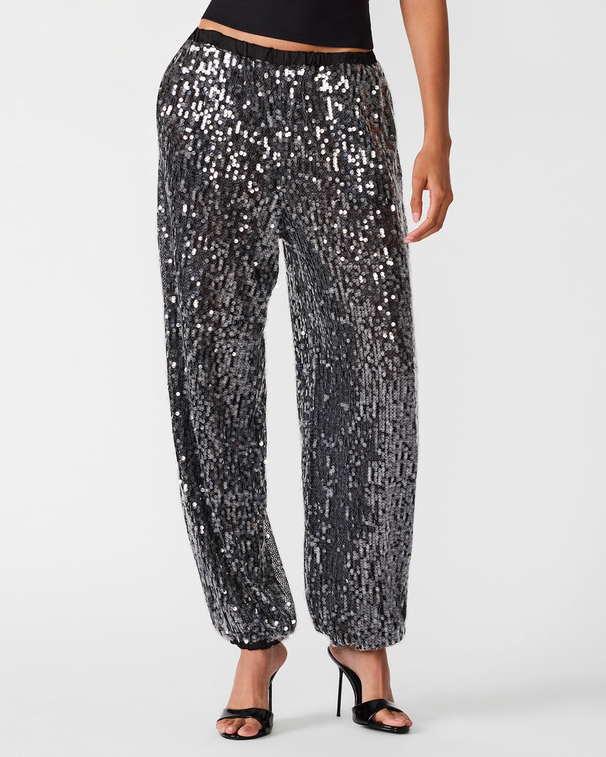 TIFFANEE PANT BLACK SEQUIN - view 2