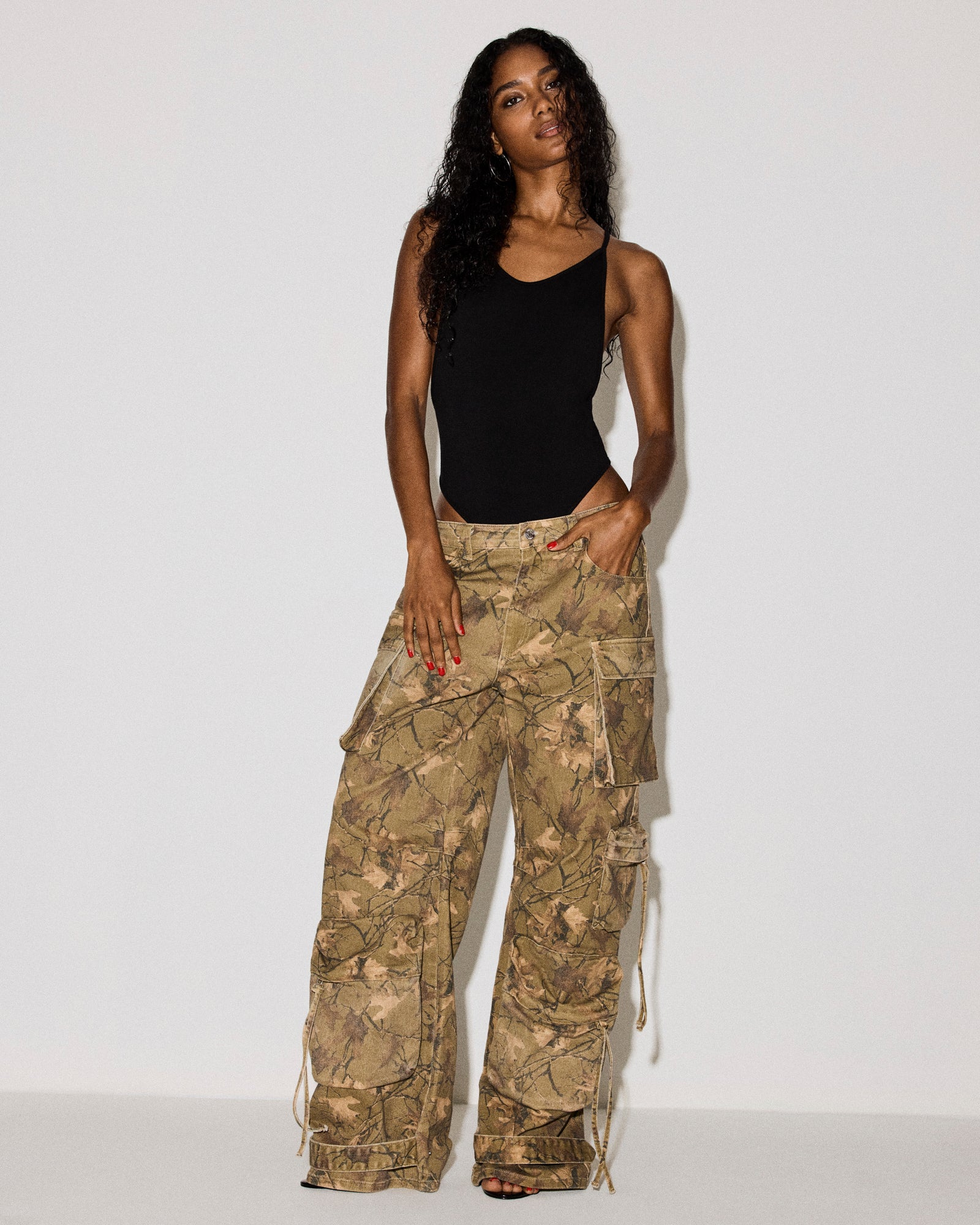 DUO PANT Forest Green Women's Utility Cargo Pants | Steve Madden
