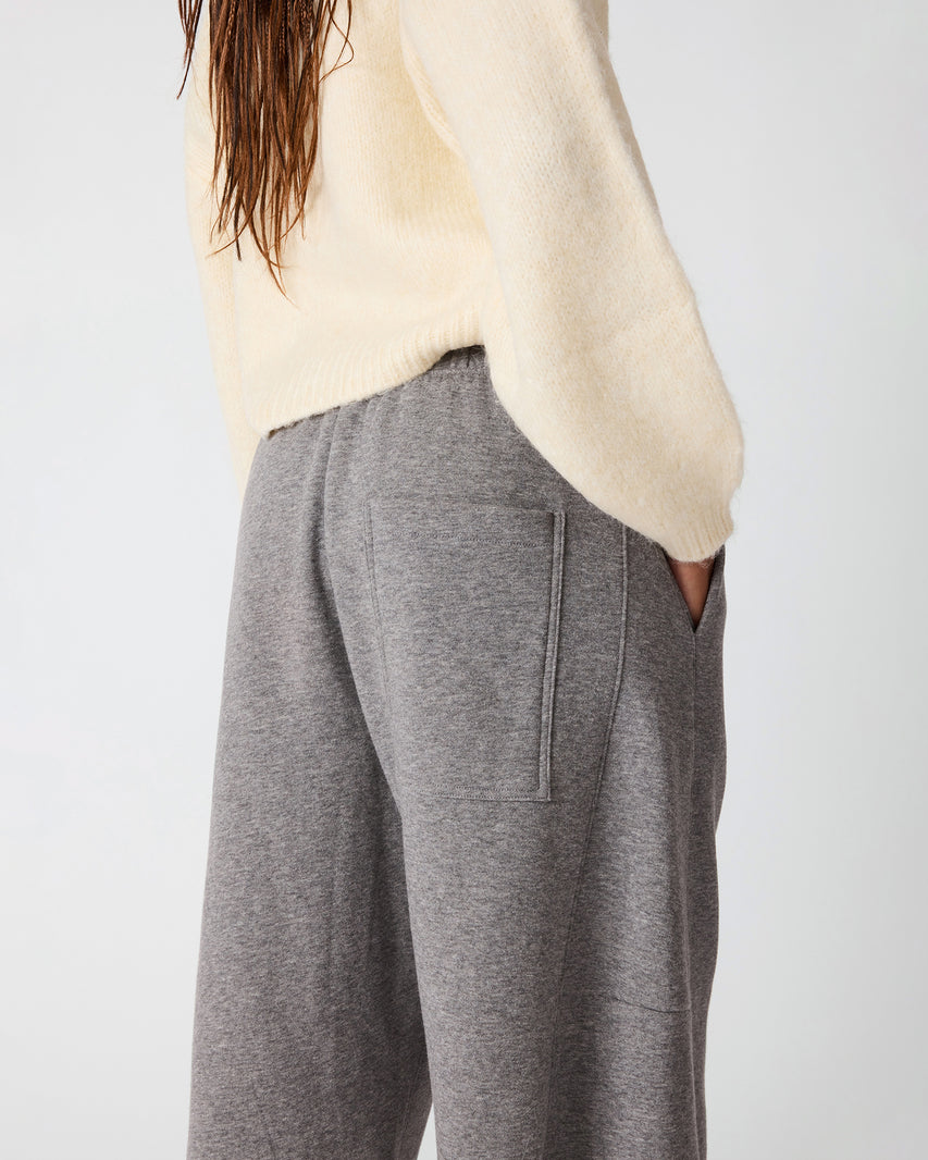 FLEECE SWEAT SHORT LIGHT HEATHER GREY - view 5