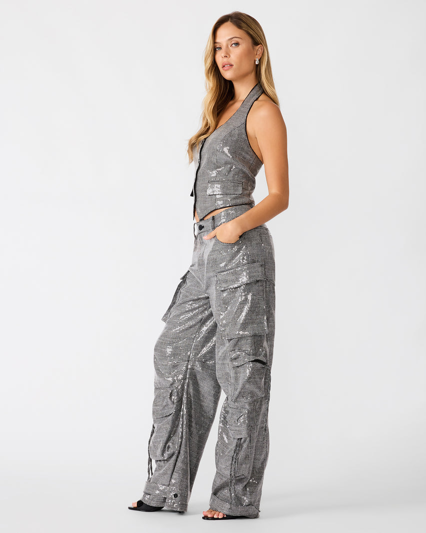 CHANDELLER VEST BLACK PLAID - view 3