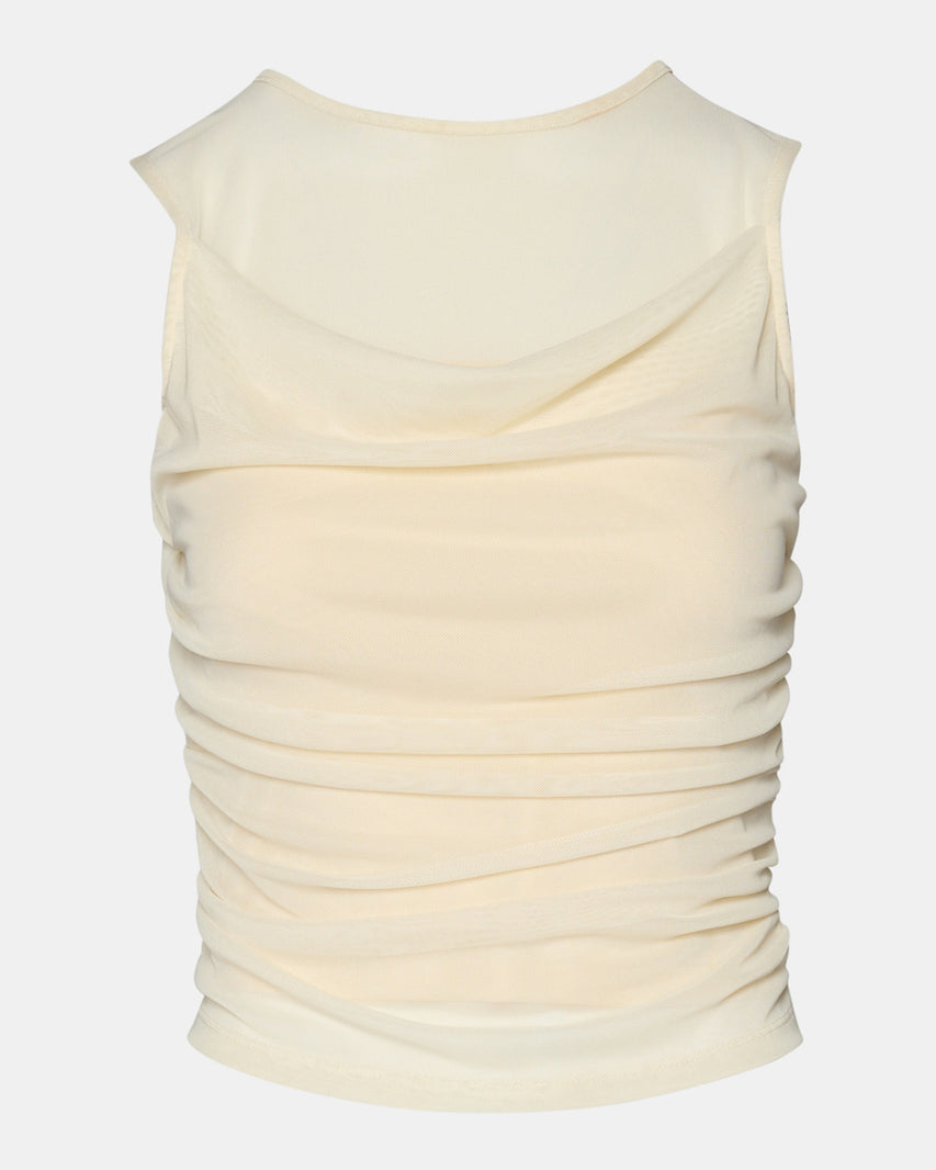ROMAN KNIT TOP CREAM - view 9