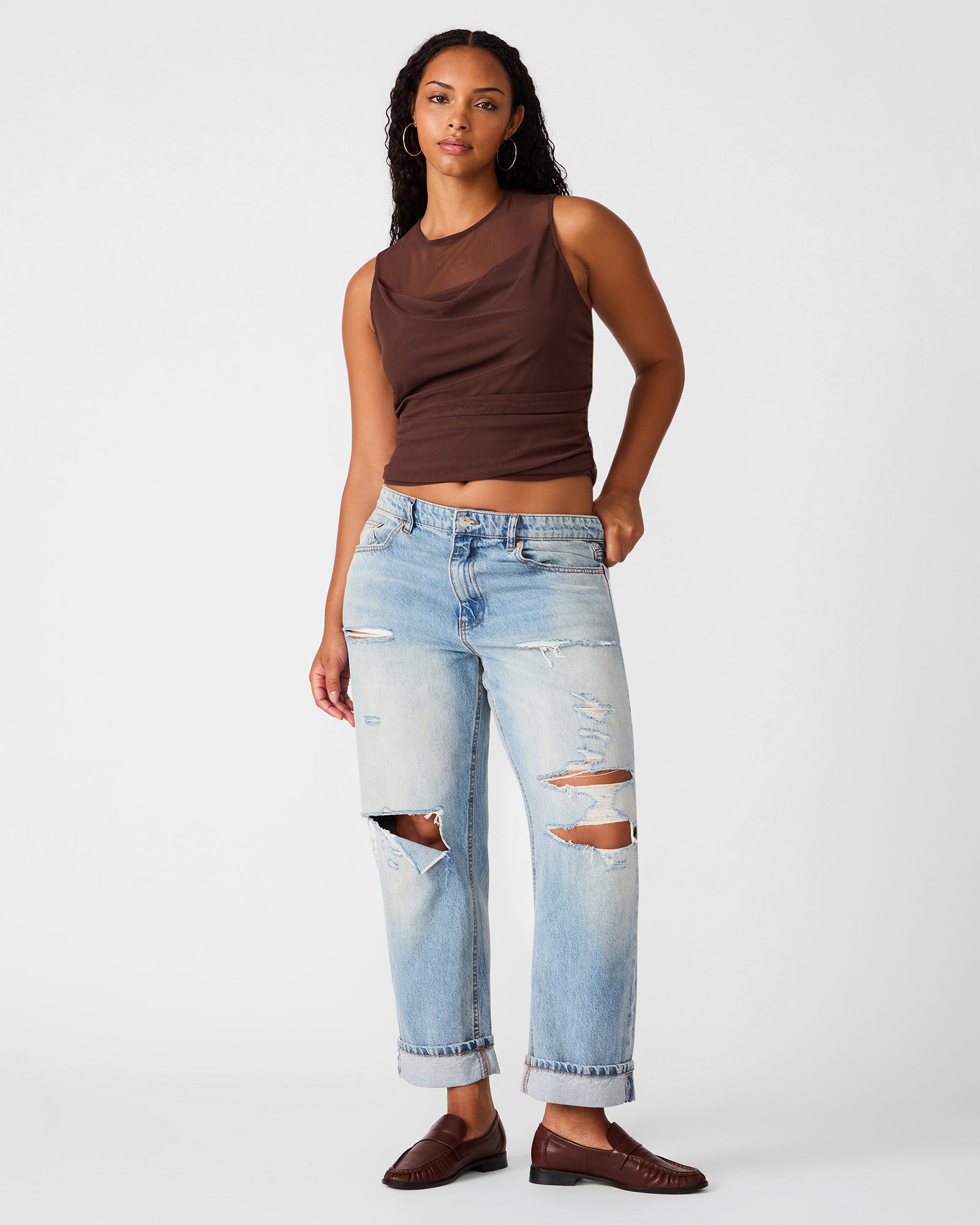 ROMAN KNIT TOP WALNUT - view 6