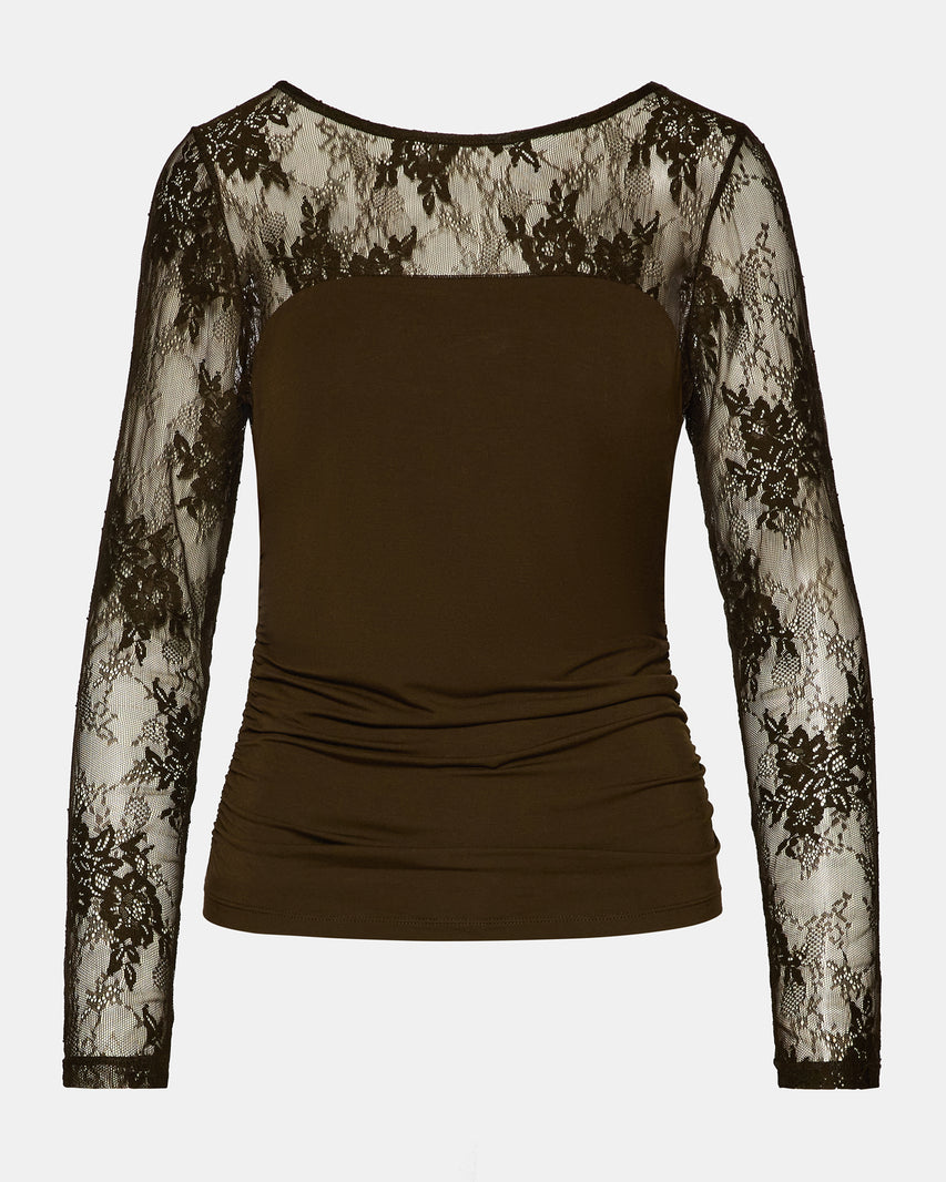 REESE KNIT TOP DARK ESPRESSO - view 8