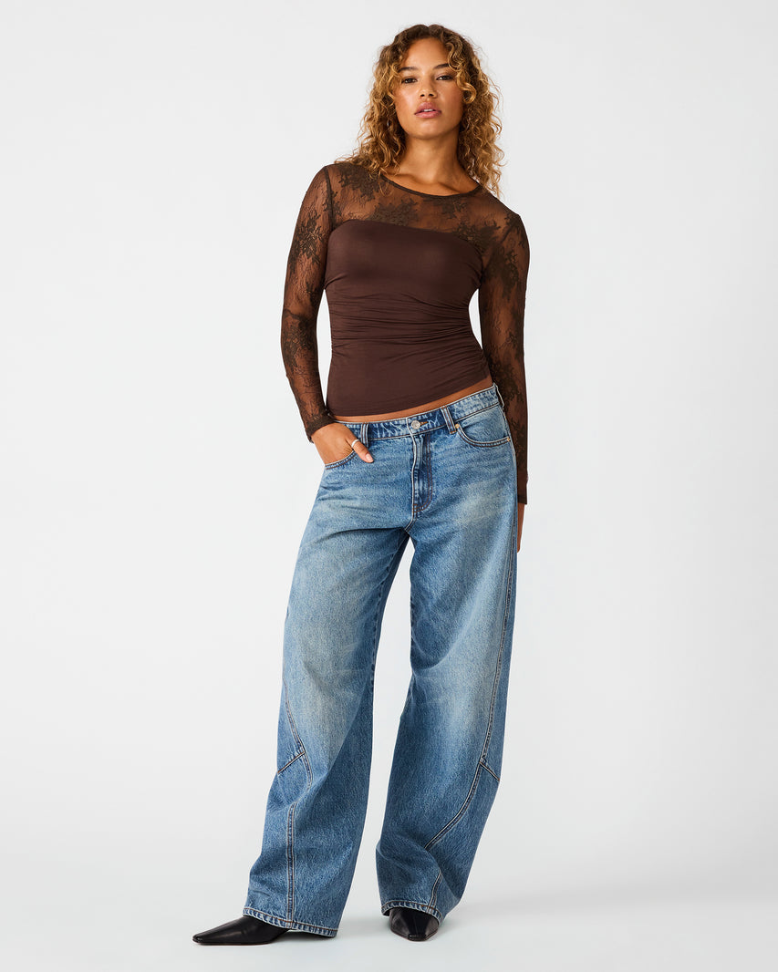 REESE KNIT TOP DARK ESPRESSO - view 5