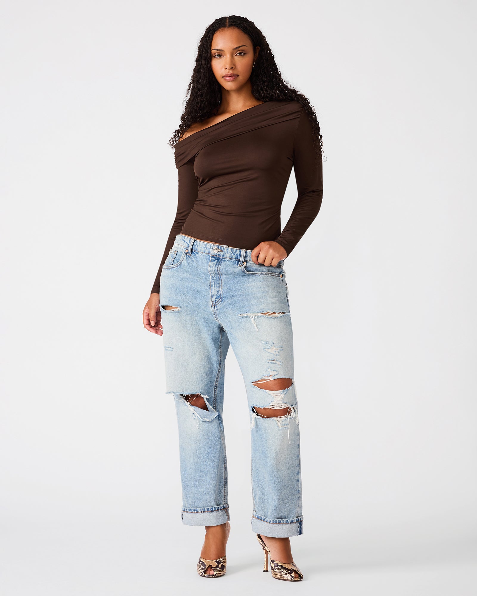 RYDER KNIT TOP WALNUT - view 5