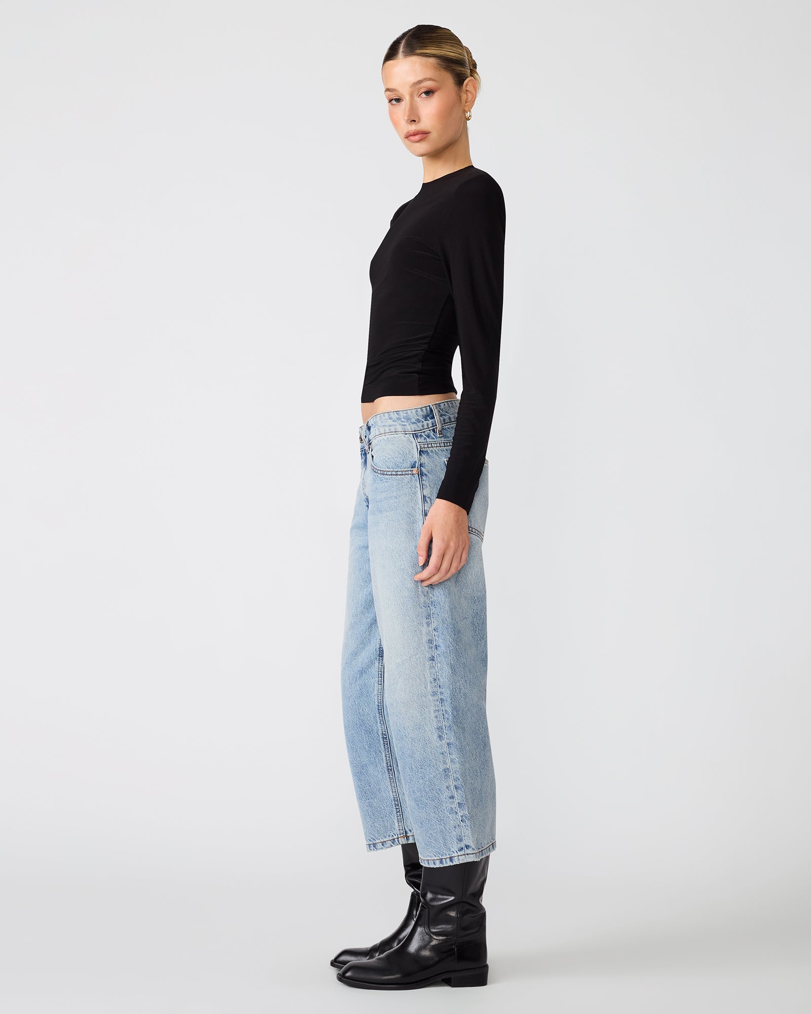 SELINE KNIT TOP BLACK - view 3