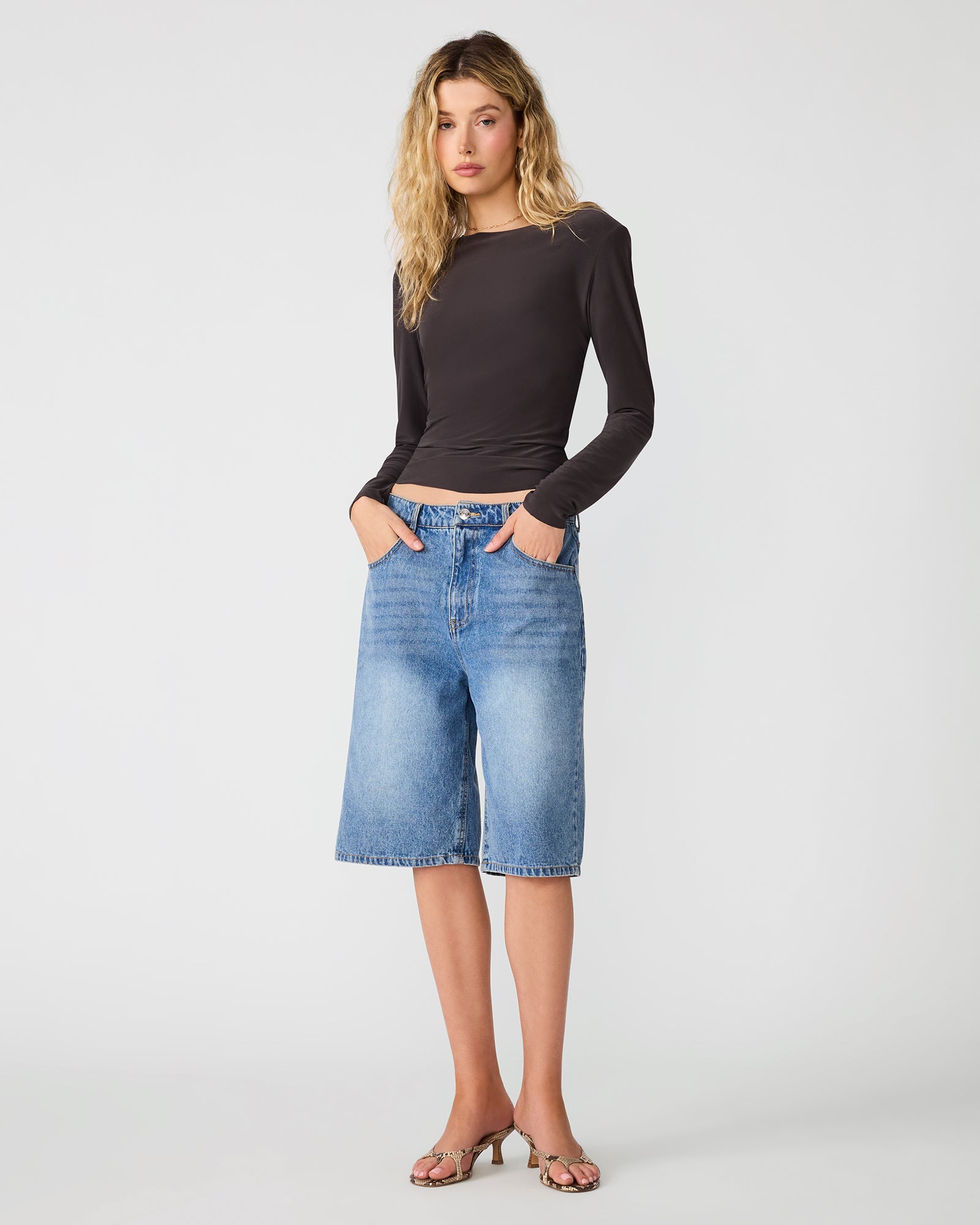 SELINE KNIT TOP DARK ESPRESSO - view 2