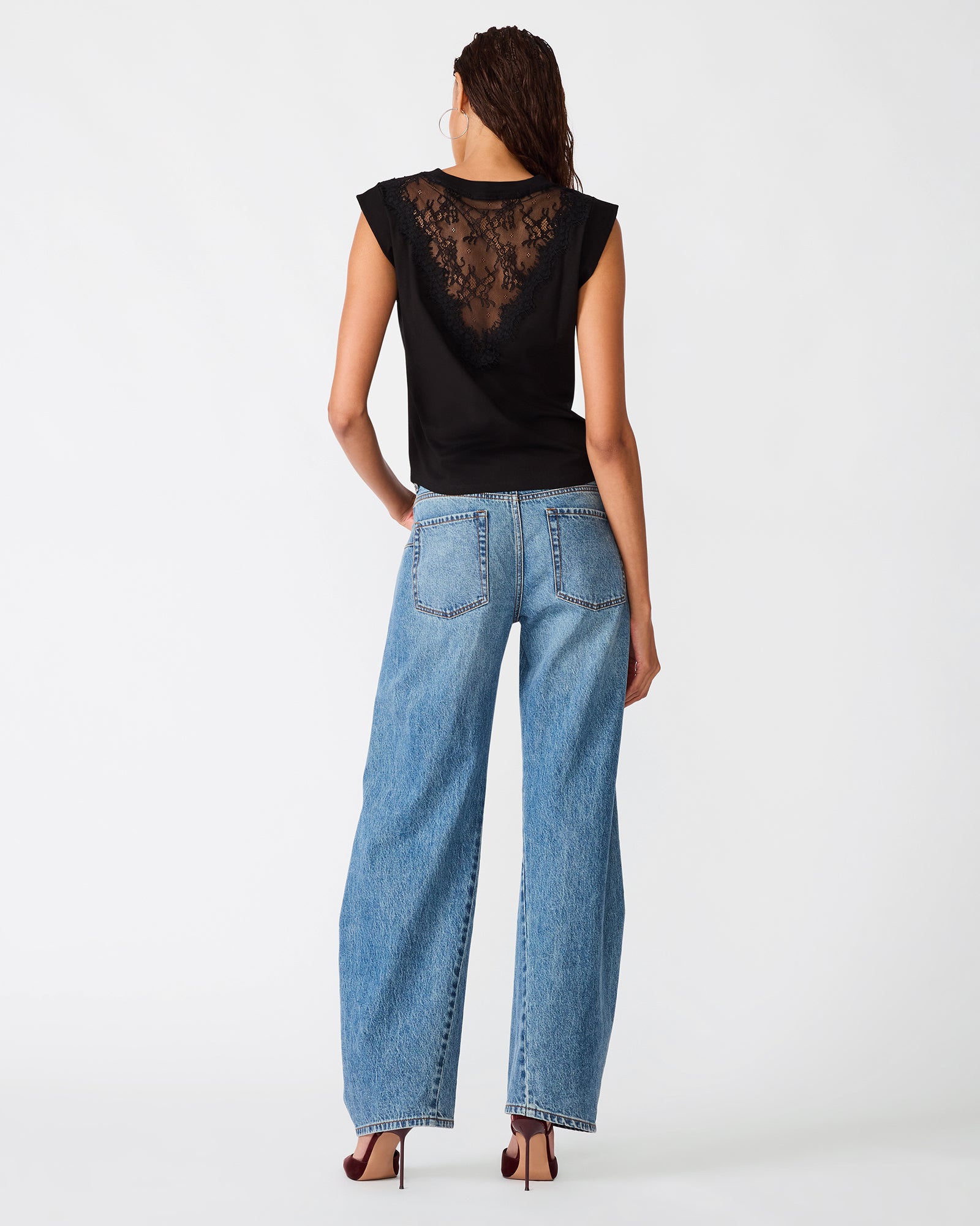 SHANA KNIT TOP BLACK - view 4