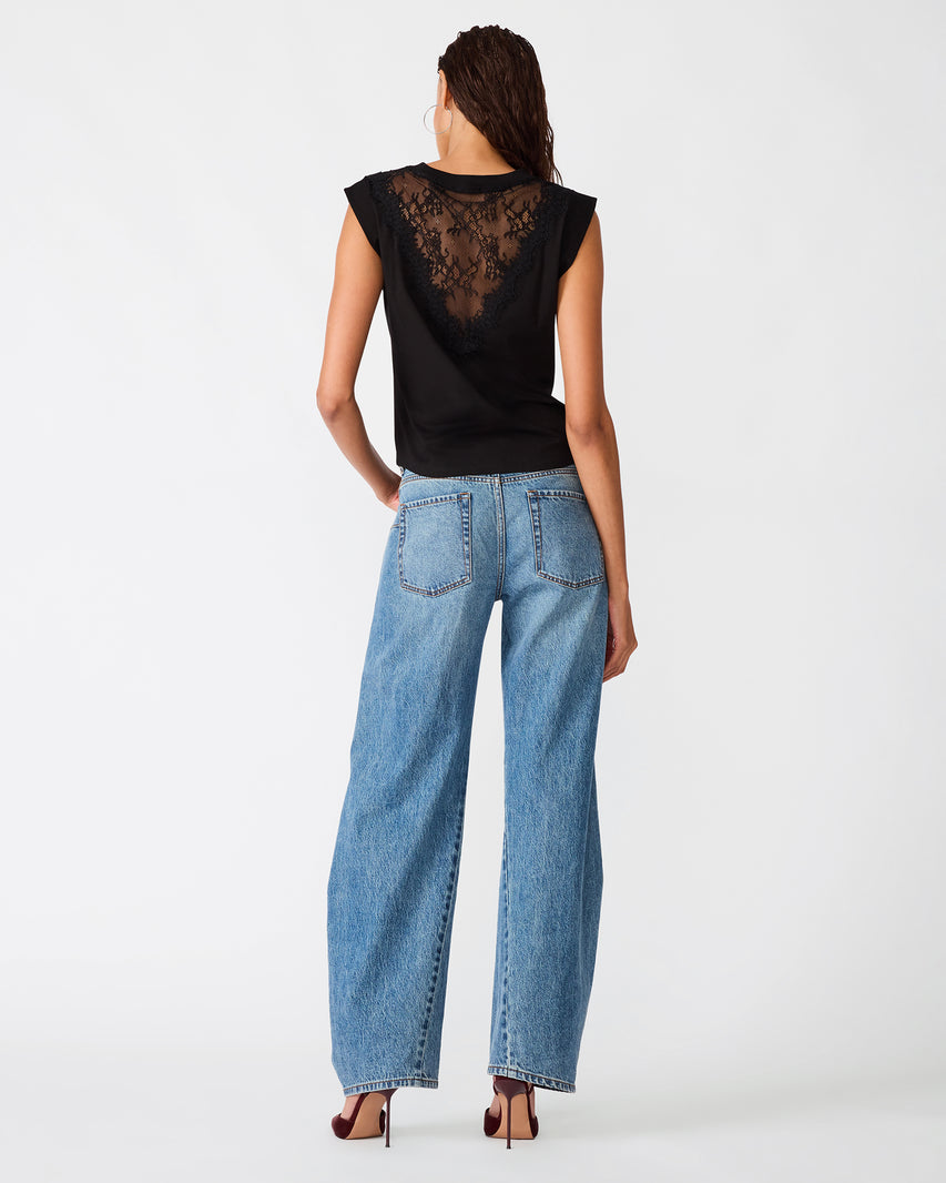 SHANA KNIT TOP BLACK - view 4