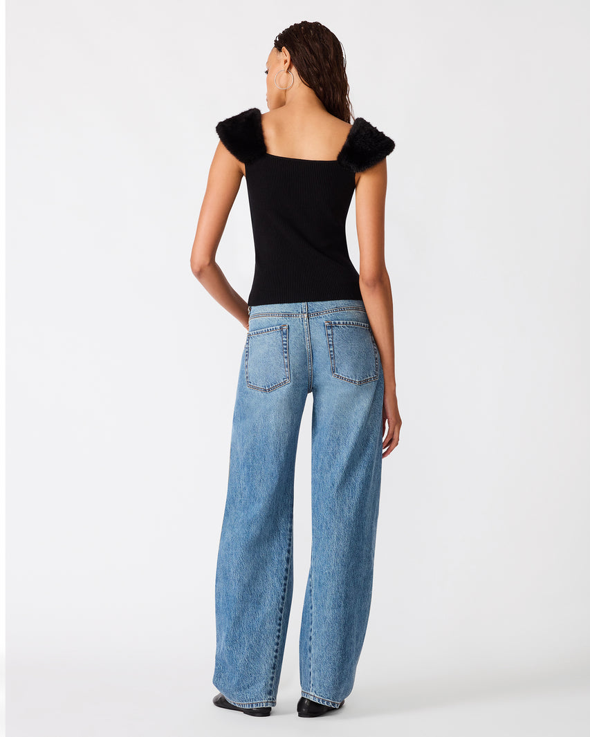 MADELYN SWEATER TOP BLACK - view 4