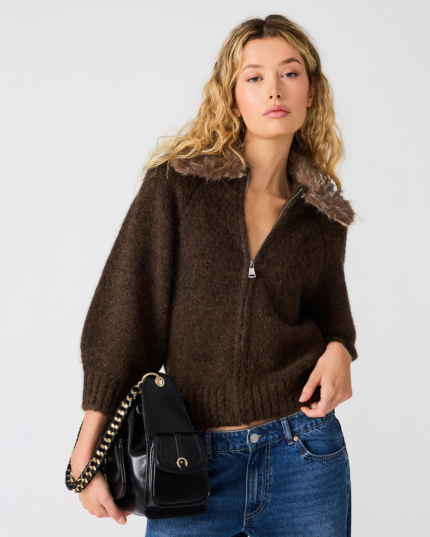 ODESSA SWEATER DARK ESPRESSO