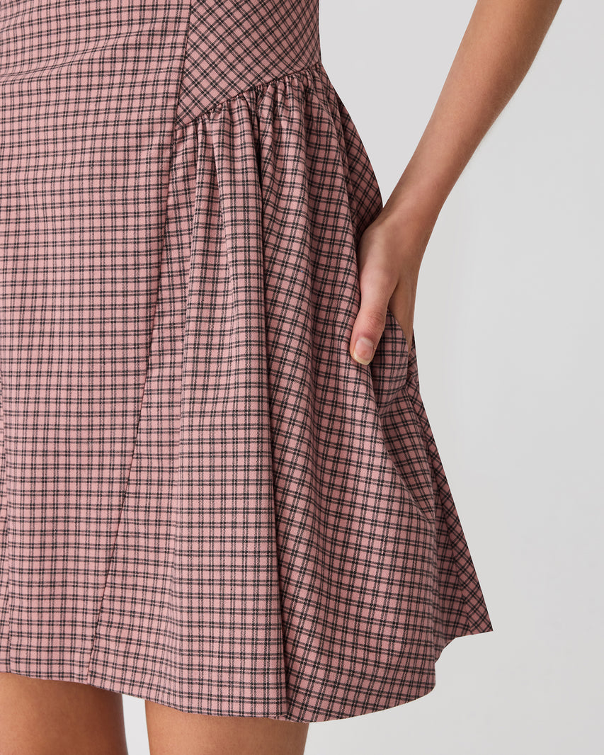 PAULINNA DRESS BLUSH PLAID - view 5