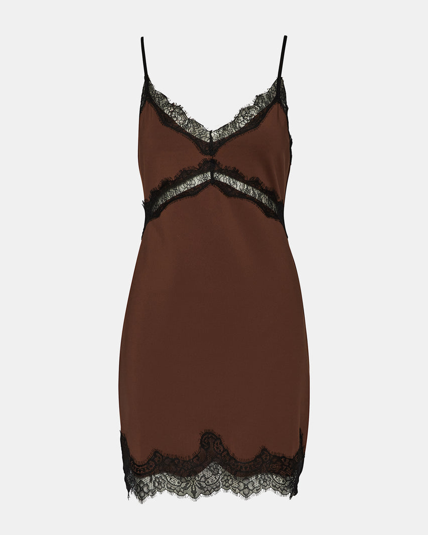 LAURINE DRESS SHAVED CHOCOLATE - view 8