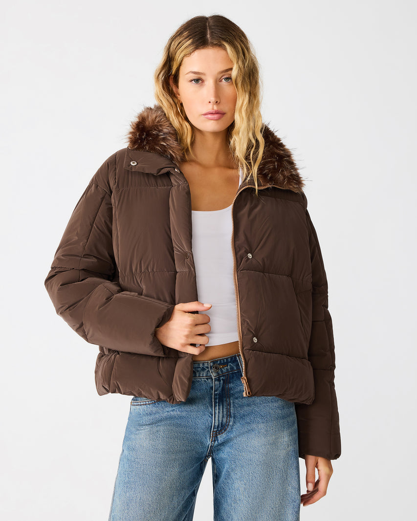 BERWIN COAT DARK TOFFEE - view 2