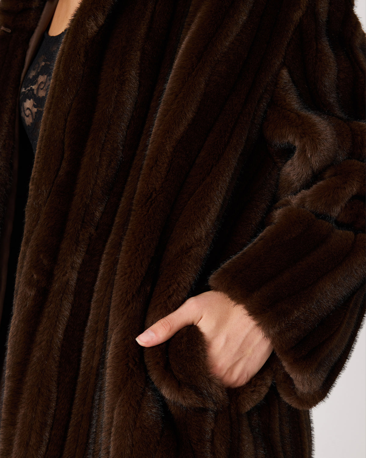 PECLAIR COAT WOLF BROWN - view 5