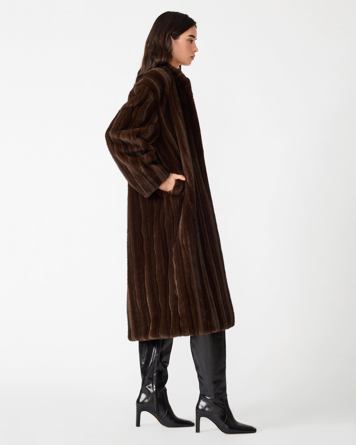 PECLAIR COAT WOLF BROWN - view 2