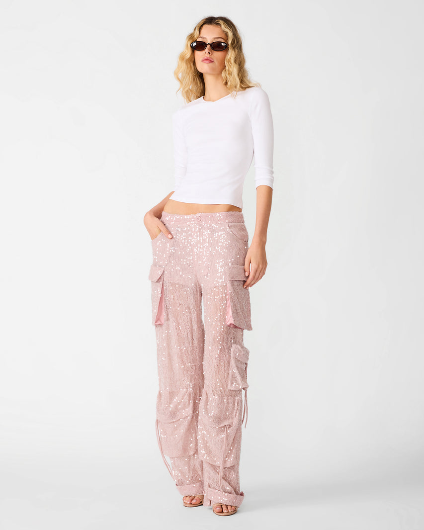 DUO Mauve Shadows Women's Utility Cargo Pants | Steve Madden